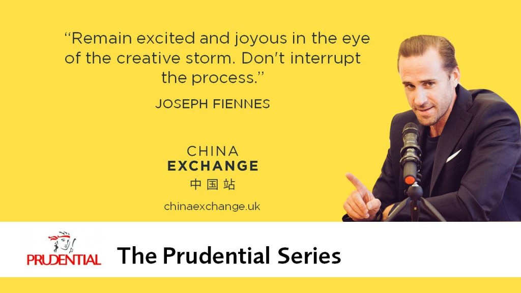 Joseph Fiennes quote: Remain excited and joyous in the eye of the creative storm. Don't interrupt the process.